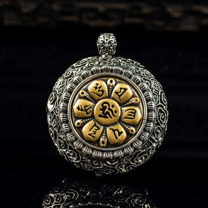 High-Ice Jade Rotating Guardian Pendant | Zen Ara Grove