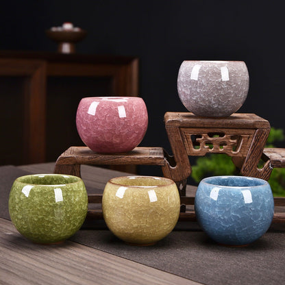 Celestial Crackle Zen Teacup