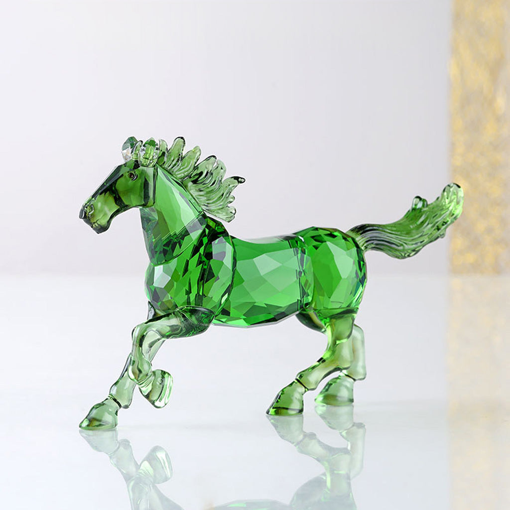 Galloping Crystal Glass Horse Figurine – A Symbol of Freedom and Power | Zen Ara Grove