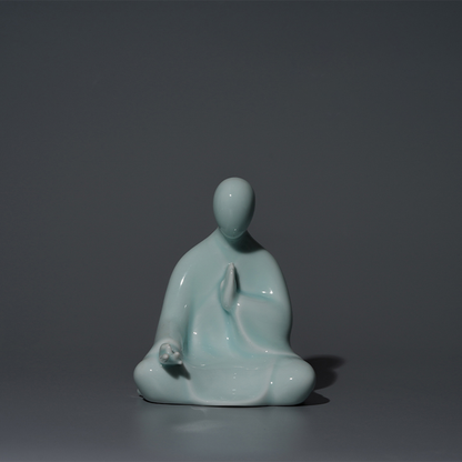 Handcrafted Ceramic Faceless Buddha Mudra Figurines – Embodying Zen Wisdom & Peace | Zen Ara Grove