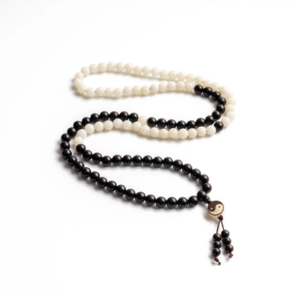 Taiji · Yin Yang 108 Beads Mala Bracelet | Zen Ara Grove