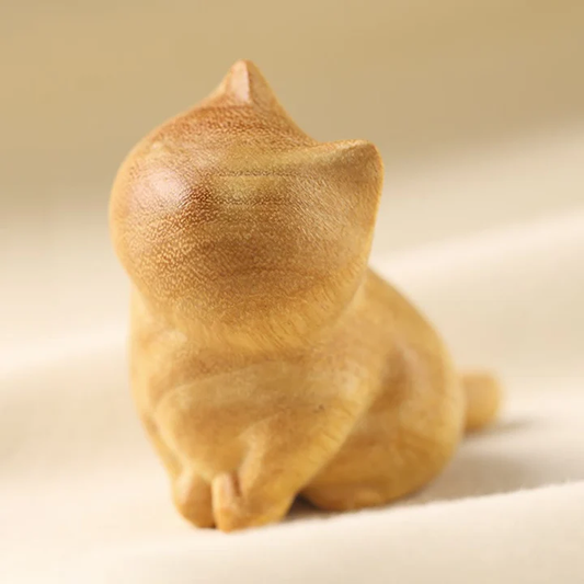 Small Cat Sandalwood Protection Home Decoration(Random Type) | Zen Ara Grove