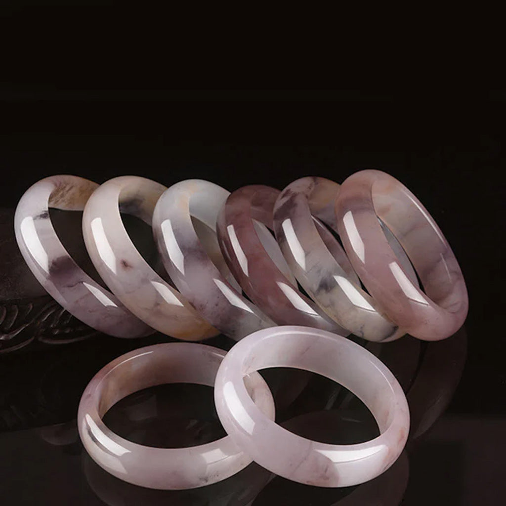 Purple Jade Bangle – Happiness & Harmony with Elegant Flow | Zen Ara Grove