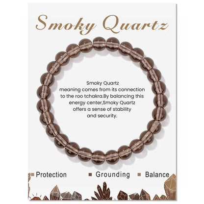 Crystal Beaded Bracelet with Elastic Cord – Handmade Design | Zen Ara Grove
