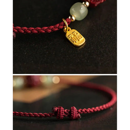 LIMITED TIME OFFER-Handmade Adjustable Red Cord Bracelet – 12 Chinese Zodiac for Good Fortune | Zen Ara Grove