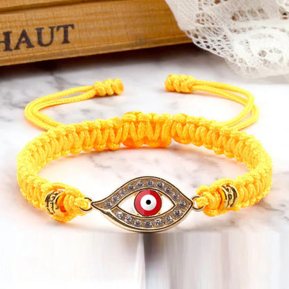 Adjustable Evil Eye Cord Bracelet – Ward Off Negativity, Invite Good Fortune | Zen Ara Grove