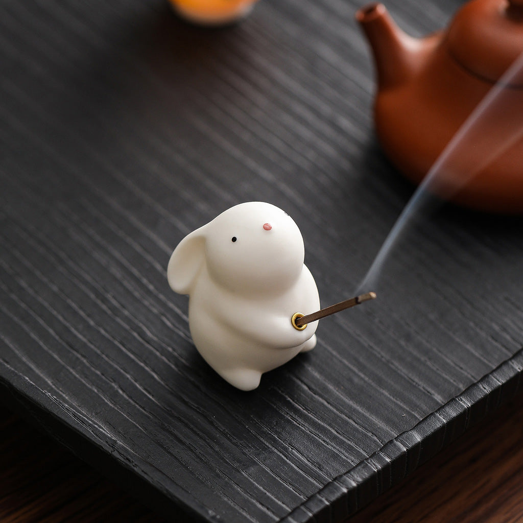 Cute Ceramic Bunny Incense Holder – Playful & Functional Décor Piece | Zen Ara Grove