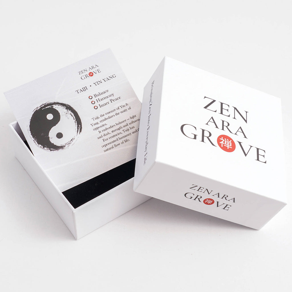 LIMITED TIME OFFER | Silver Obsidian Taiji Pendant  –  Balance and Harmony | Zen Ara Grove