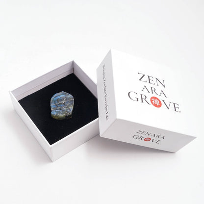 Labradorite Buddha Pendant — Symbol of Peace and Mindfulness | Zen Ara Grove