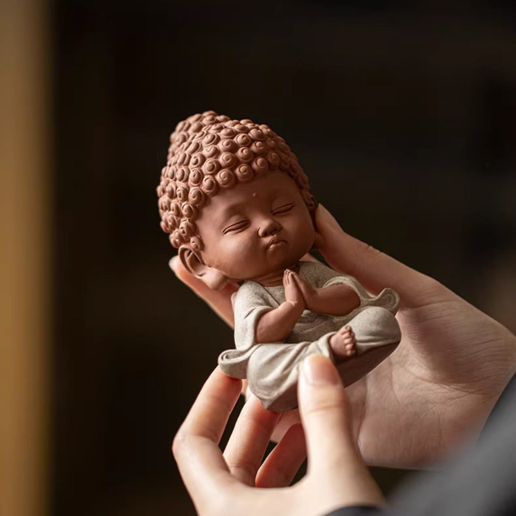 Handcrafted Porcelain Buddha Figurine – Serenity and Cultural Heritage | Zen Ara Grove