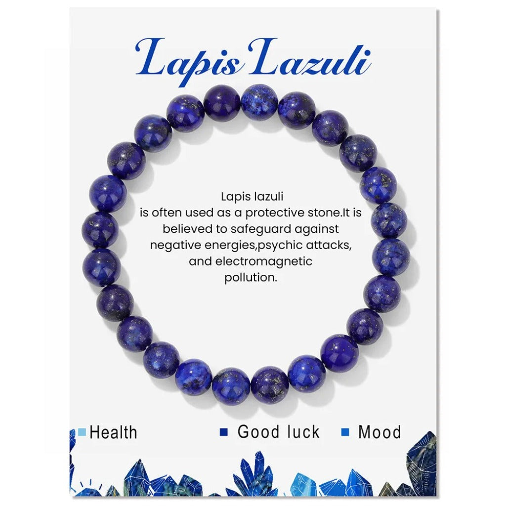 Crystal Beaded Bracelet with Elastic Cord – Handmade Design | Zen Ara Grove