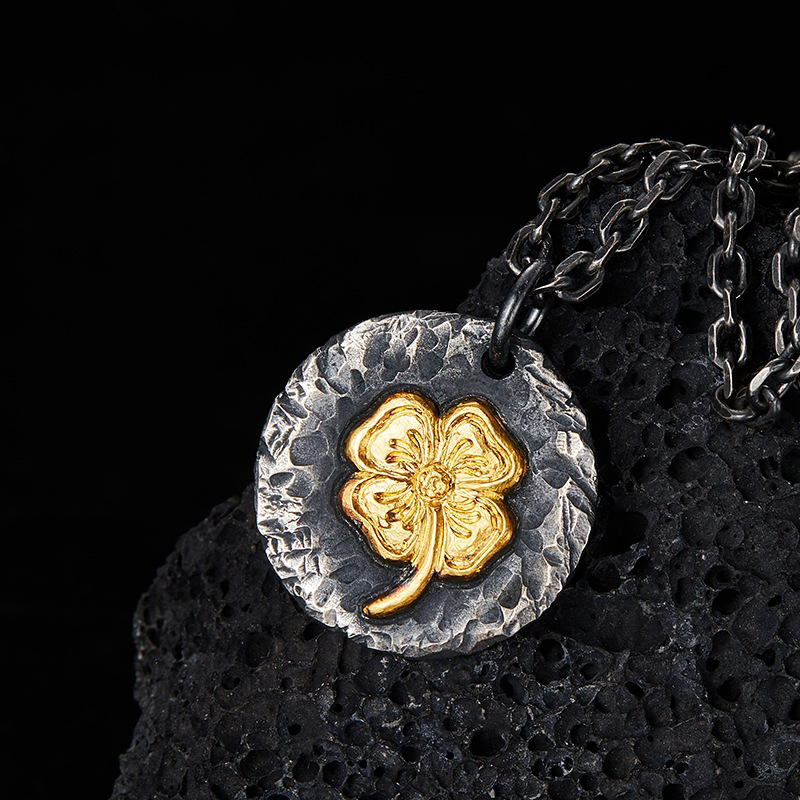 Handmade Thai Silver Clover Necklace for Luck and Blessing | Zen Ara Grove