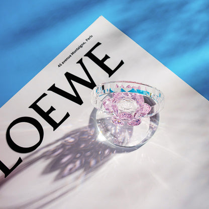 Multicolor Glass Lotus Ornament – Blooming with Light and Serenity | Zen Ara Grove