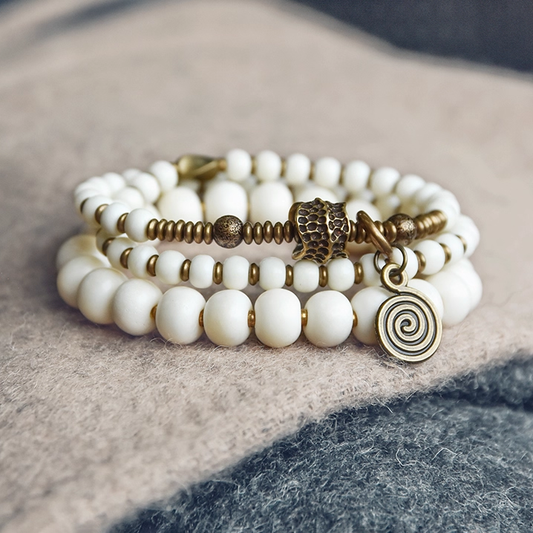 Curved Blossom Multi-Layer Wrap Bracelet | Zen Ara Grove