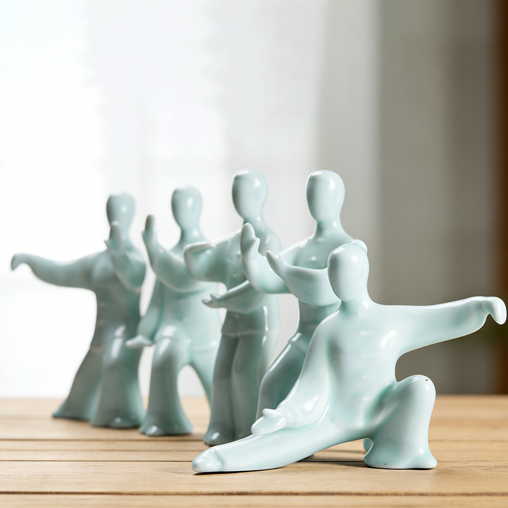 Kung Fu Tai Chi Master Ceramic Figurine | Zen Ara Grove