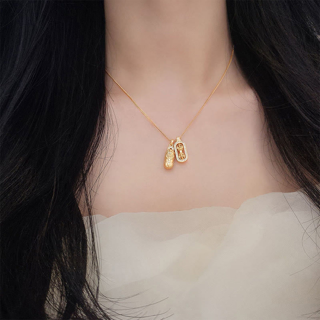 S925 Sterling Silver Pixiu Vajra Pendant Necklace – Prosperity & Protection | Zen Ara Grove