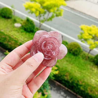 Natural Crystal Rose Ornament – Elegance in Motion, Beauty You Can Hold | Zen Ara Grove