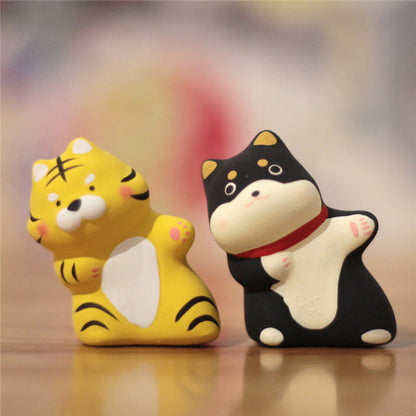 Cute Ceramic Animal Figurines – Symbol of Friendship & Joy | Zen Ara Grove