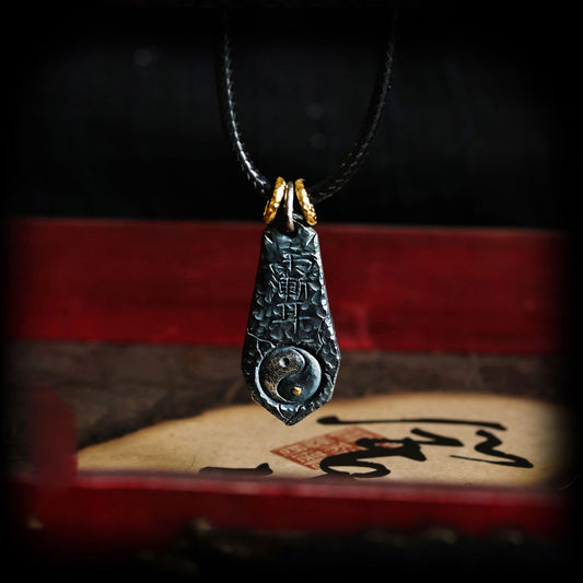 Handcrafted Copper Taiji Medallion with Big Dipper – Balance & Pure Mind | Zen Ara Grove