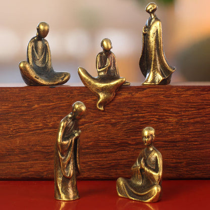 Mini Brass Figurines – Zen Series with Buddha, Bodhidharma, Guanyin, Animals & More – Symbol of Mindfulness | Zen Ara Grove
