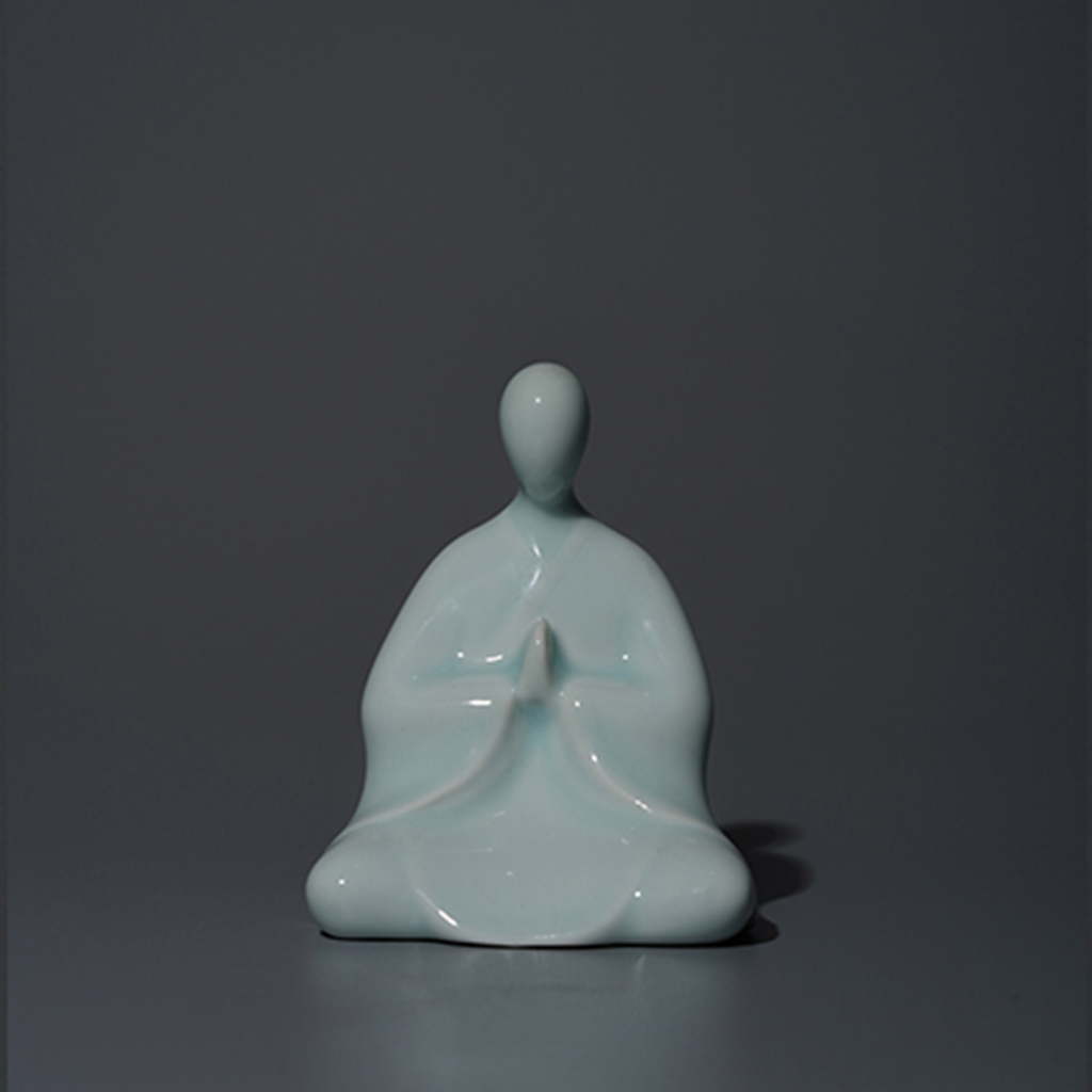 Handcrafted Ceramic Faceless Buddha Mudra Figurines – Embodying Zen Wisdom & Peace | Zen Ara Grove