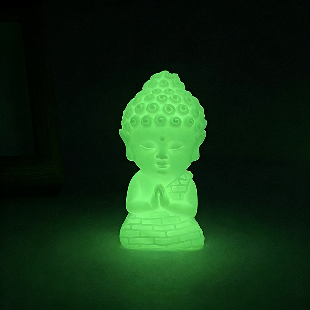 Night-Glow Lotus Buddha Statue – Bringing Light, Protection & Good Energy at Night | Zen Ara Grove