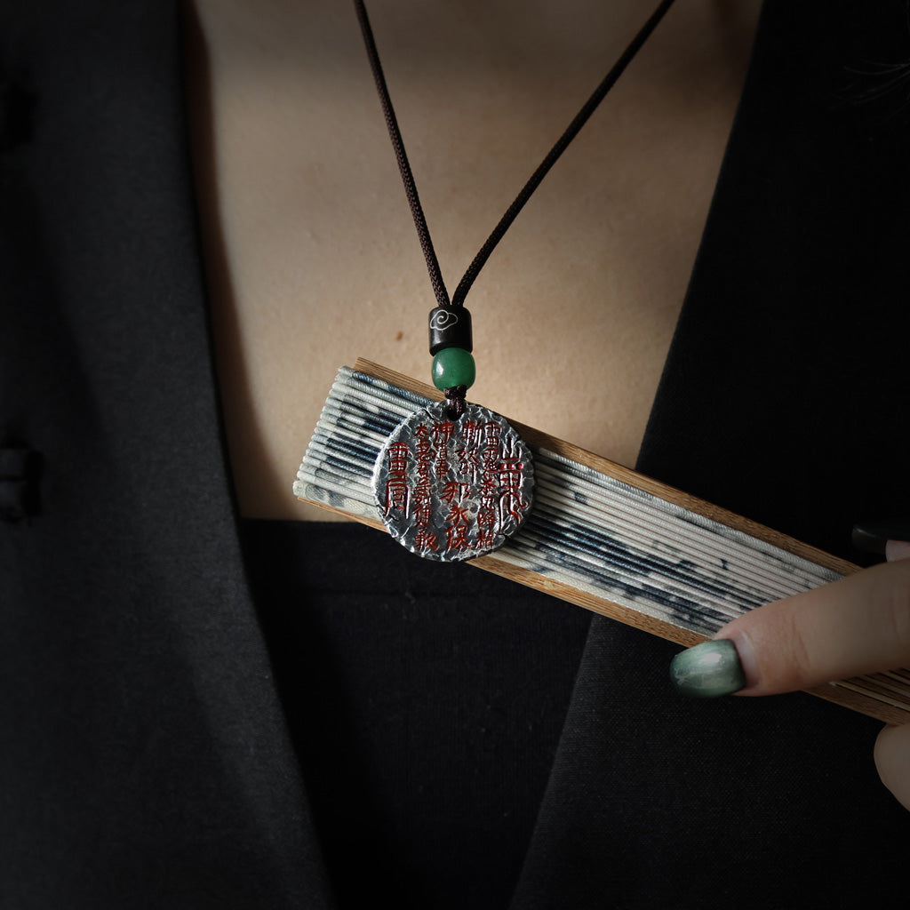 999 Pure Silver Handcrafted Tai Chi Bagua Pendant Necklace – Protection & Harmony | Zen Ara Grove