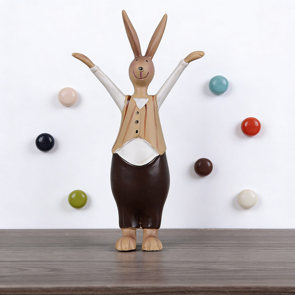 Bunny Family Figurine Set – Handcrafted Rabbits Symbolizing Love, Warmth & Togetherness | Zen Ara Grove