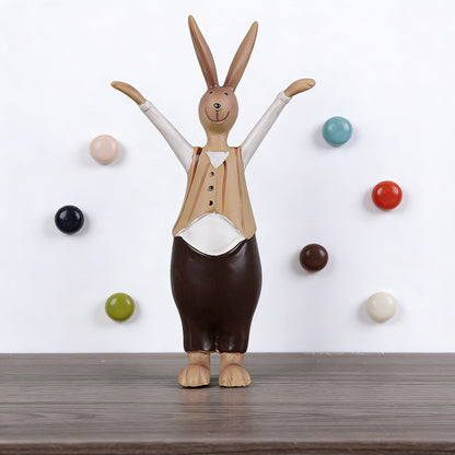 Bunny Family Figurine Set – Handcrafted Rabbits Symbolizing Love, Warmth & Togetherness | Zen Ara Grove