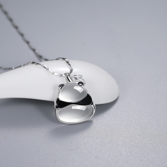 LunaPanda Translucent Silver Pendant