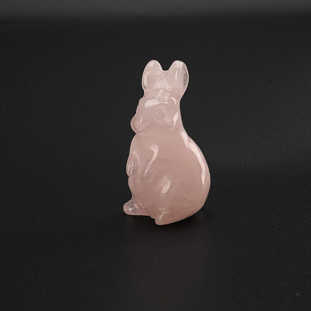 Hand‑Carved Natural Crystal Bunny – Brings Calm Energy and Joy | Zen Ara Grove