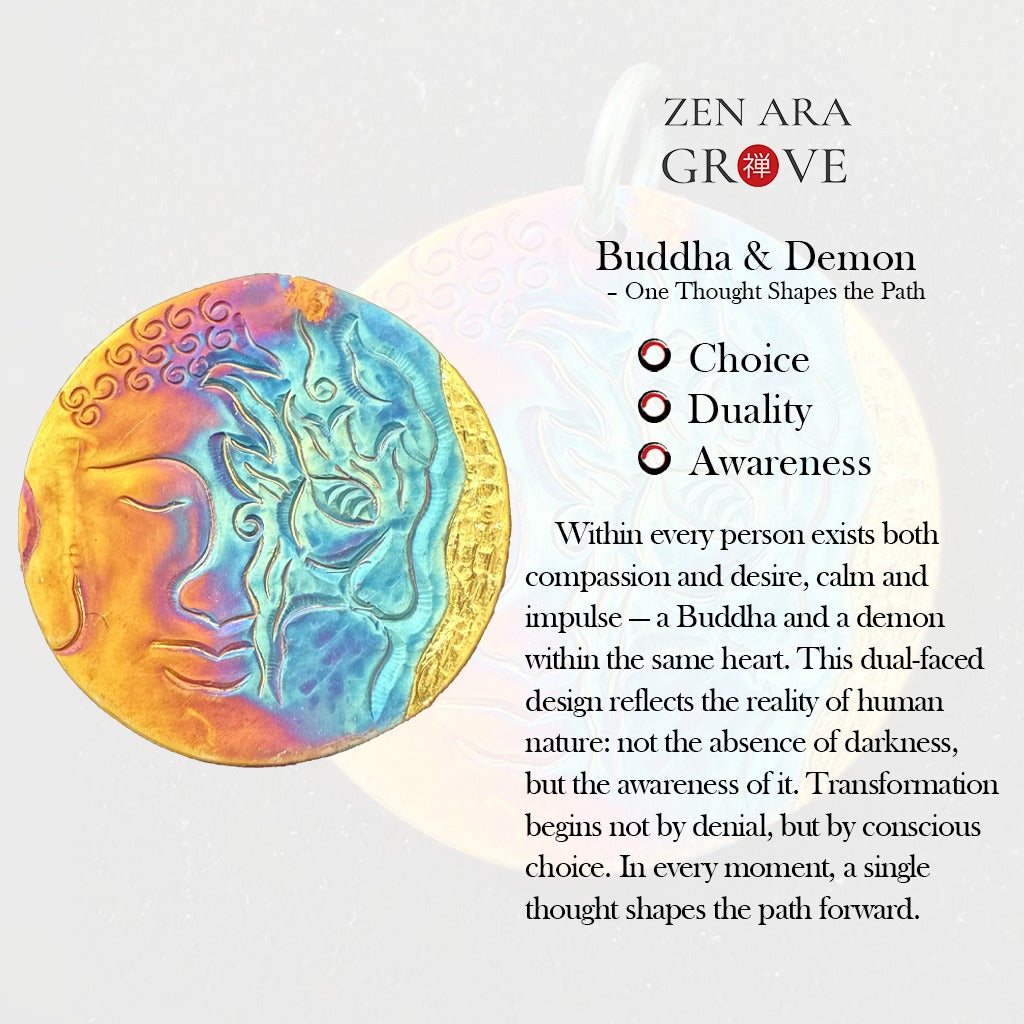 Choice of Heart Necklace – Light or Shadow | Zen Ara Grove