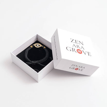 Adjustable Evil Eye Cord Bracelet – Ward Off Negativity, Invite Good Fortune | Zen Ara Grove