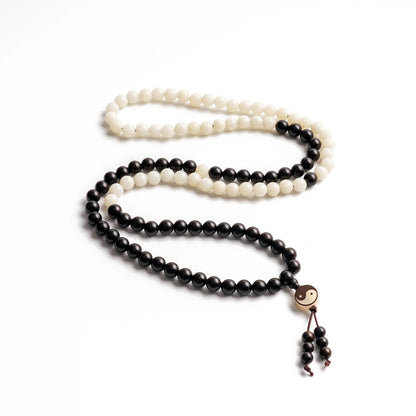 Taiji · Yin Yang 108 Beads Mala Bracelet | Zen Ara Grove