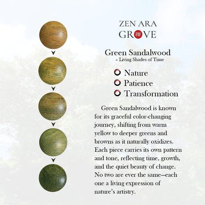 Lucky Ox Incense Burner — Hand-carved Green Sandalwood Figurine | Zen Ara Grove