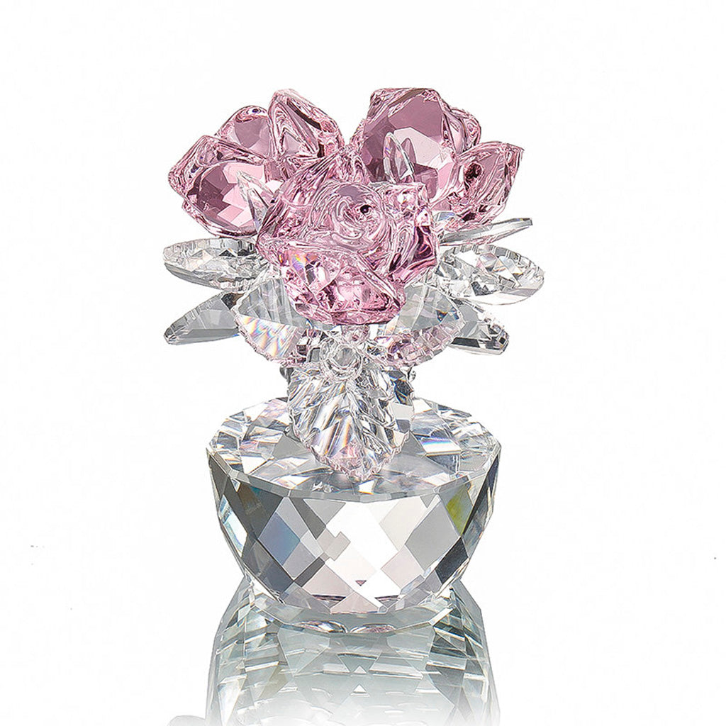 Crystal Glass Rose Ornament – A Timeless Emblem of Love | Zen Ara Grove