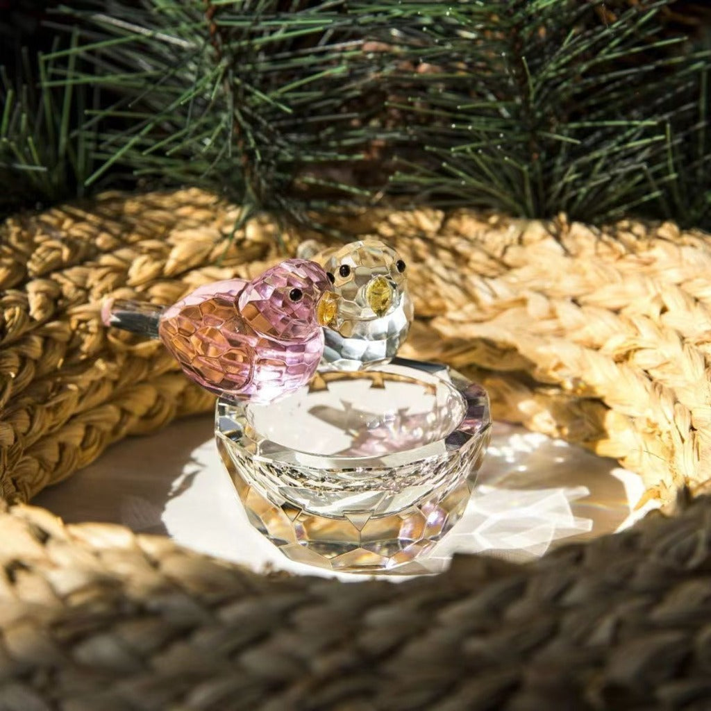 Crystal Glass Birds Returning Home Figurine – Wherever You Are Is Home | Zen Ara Grove