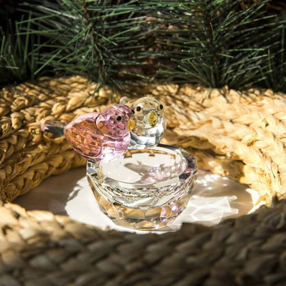 Crystal Glass Birds Returning Home Figurine – Wherever You Are Is Home | Zen Ara Grove