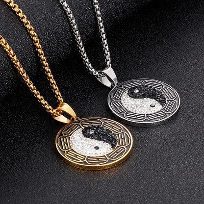 Taiji Bagua Yin-Yang Pendant Necklace – Energy & Protection | Zen Ara Grove