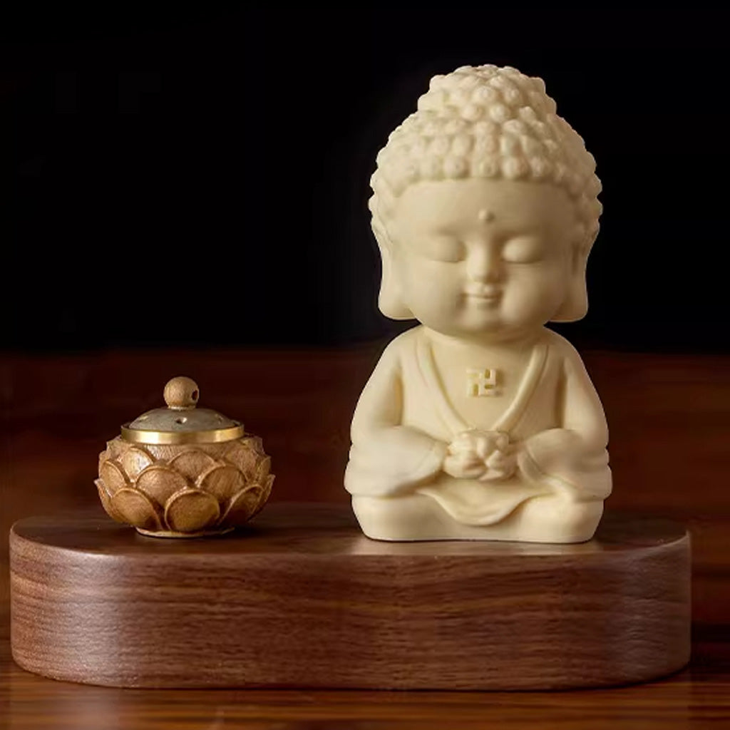 Tagua Nut Buddha Figurine – Hand‑Carved Symbol of Peace | Zen Ara Grove