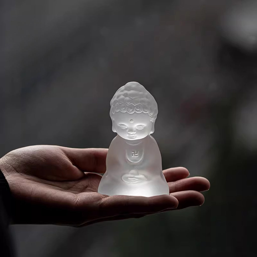 Handmade Glass Buddha Ornament – Capturing the Quiet Essence of Zen | Zen Ara Grove