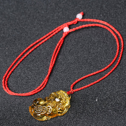 Limited Time Offer · Purple Crystal Glass Pixiu Pendant – Symbol of Blessing and Good Fortune | Zen Ara Grove