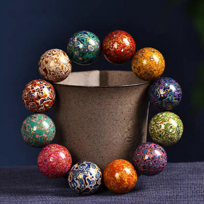 Lacquered Multi-Gem Bead Bracelet | Zen Ara Grove