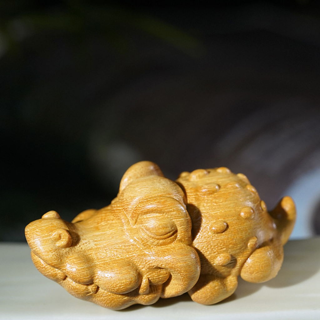 Hand-Carved Wooden Crocodile Figurine – Crafted Charm and Natural Warmth | Zen Ara Grove