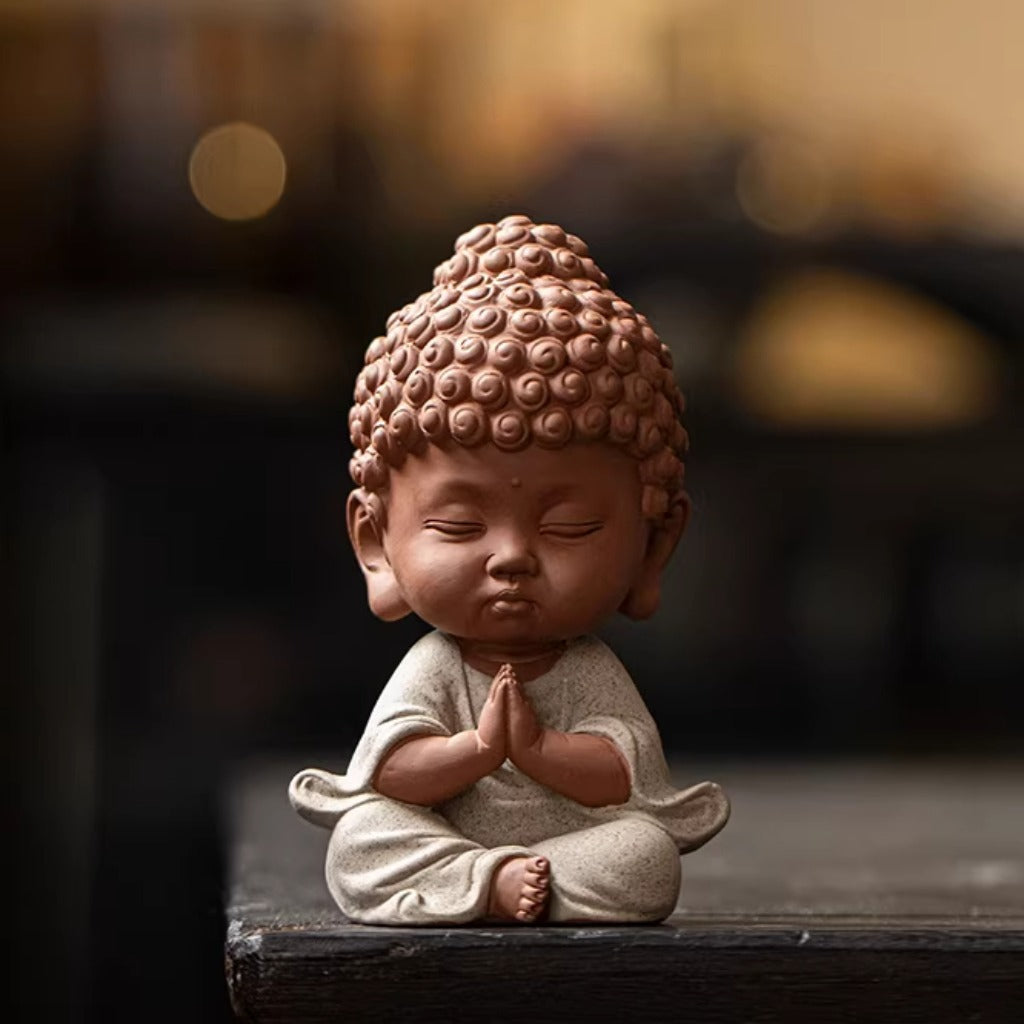 Handcrafted Porcelain Buddha Figurine – Serenity and Cultural Heritage | Zen Ara Grove