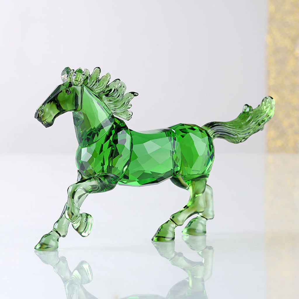 Galloping Crystal Glass Horse Figurine – A Symbol of Freedom and Power | Zen Ara Grove