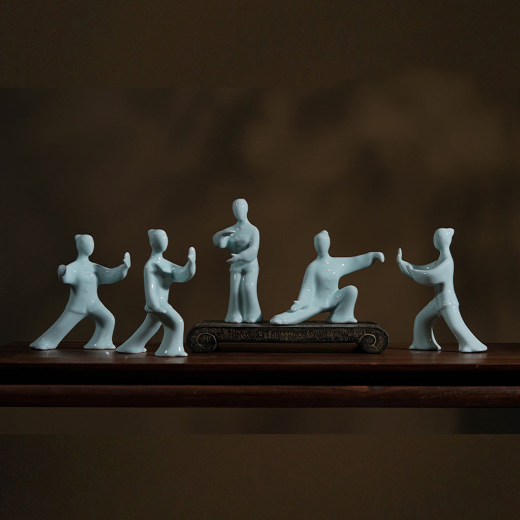 Kung Fu Tai Chi Master Ceramic Figurine | Zen Ara Grove
