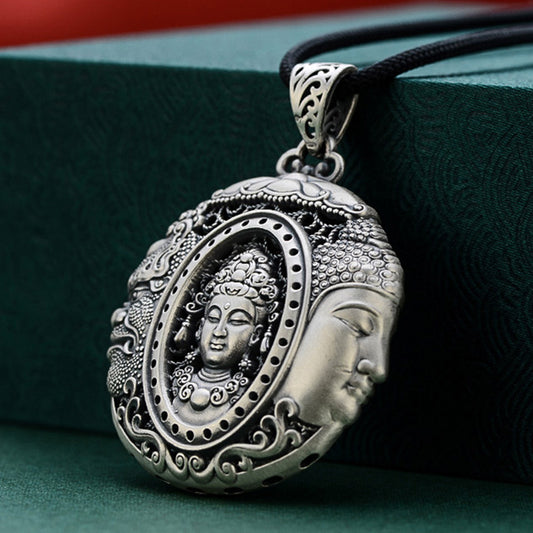 Duality Mind Pendant｜One Thought: Buddha or Demon | Zen Ara Grove