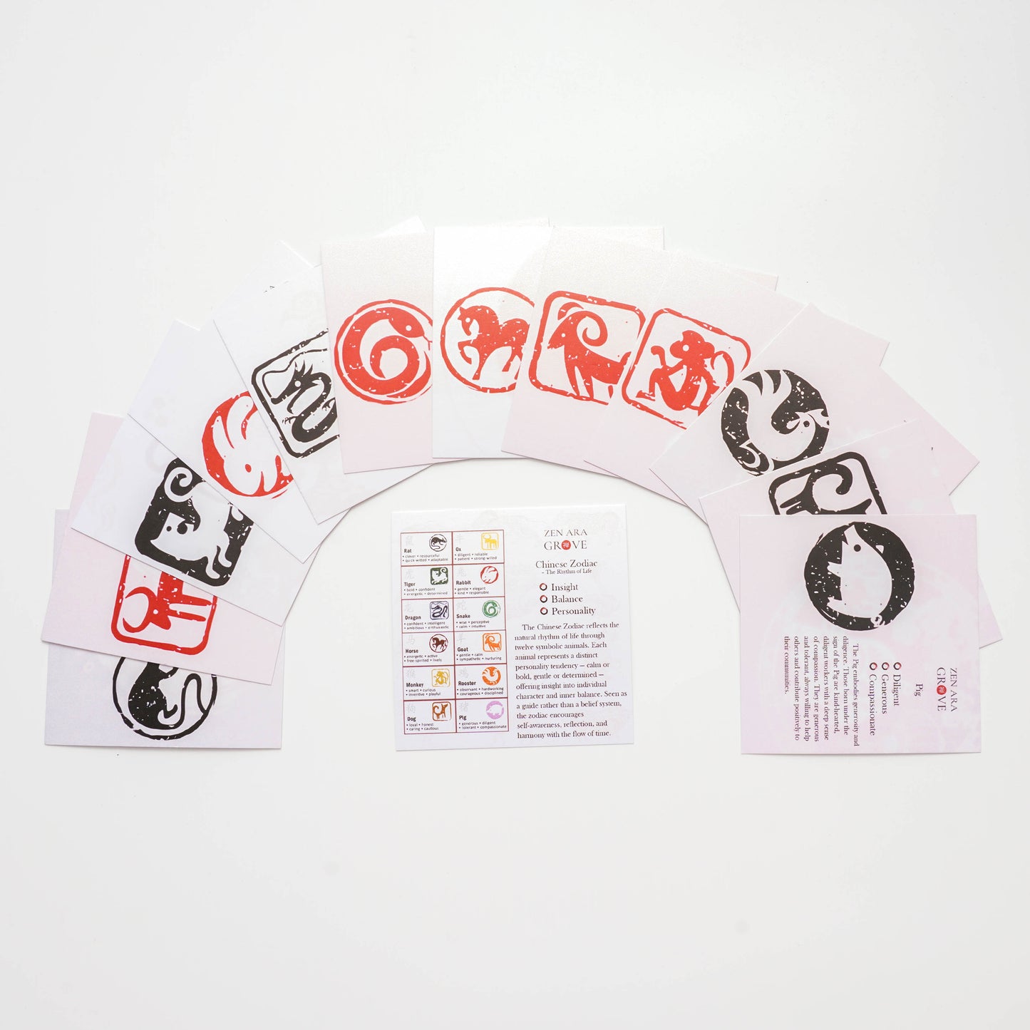 LIMITED TIME OFFER-Handmade Adjustable Red Cord Bracelet – 12 Chinese Zodiac for Good Fortune | Zen Ara Grove