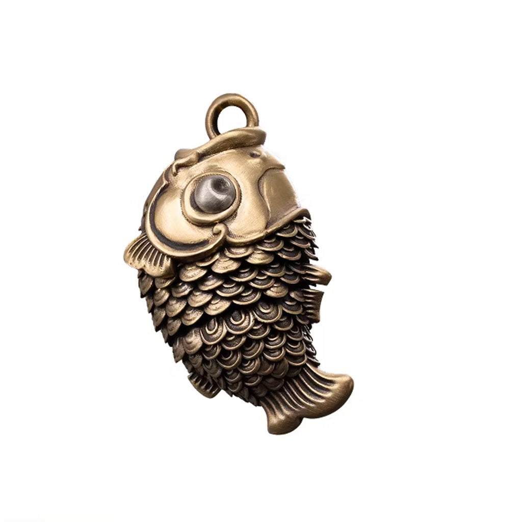 Lucky Koi Fish Pendant – Articulated Moving Tail for Stress Relief | Zen Ara Grove